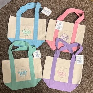 Pastel Tote Bag Set